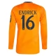 Real Madrid Endrick 16 Uitshirt 2024-2025 L/S Voetbaltenue