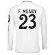 Real Madrid F.Mendy 23 Thuisshirt 2024-2025 L/S Voetbaltenue
