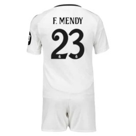 Real Madrid F.Mendy 23 Thuisshirt Kids 2024-2025 Voetbaltenue