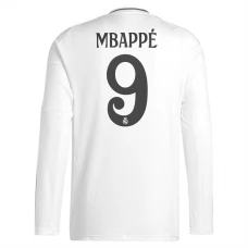 Real Madrid Mbappé 9 Thuisshirt 2024-2025 L/S Voetbaltenue