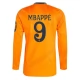 Real Madrid Mbappé 9 Uitshirt 2024-2025 L/S Voetbaltenue