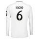 Real Madrid Nacho 6 Thuisshirt 2024-2025 L/S Voetbaltenue