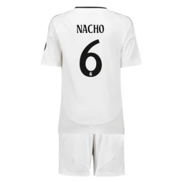 Real Madrid Nacho 6 Thuisshirt Kids 2024-2025 Voetbaltenue