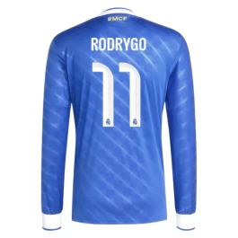 Real Madrid Rodrygo 11 Third Shirt 2025-2026 L/S Voetbaltenue