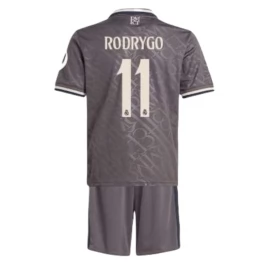 Real Madrid Rodrygo 11 Third Shirt Kids 2024-2025 Voetbaltenue