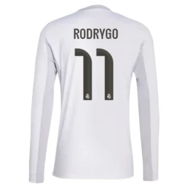 Real Madrid Rodrygo 11 Thuisshirt 2025-2026 L/S Voetbaltenue