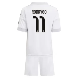 Real Madrid Rodrygo 11 Thuisshirt Kids 2025-2026 Voetbaltenue