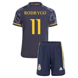 Real Madrid Rodrygo 11 Uitshirt Kids 2023-2024 Voetbaltenue