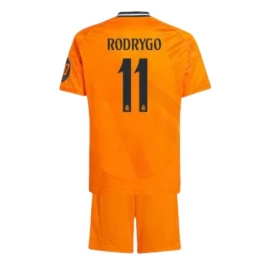 Real Madrid Rodrygo 11 Uitshirt Kids 2024-2025 Voetbaltenue