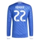 Real Madrid Rüdiger 22 Third Shirt 2025-2026 L/S Voetbaltenue
