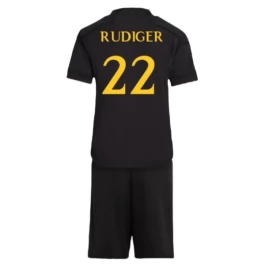 Real Madrid Rüdiger 22 Third Shirt Kids 2023-2024 Voetbaltenue