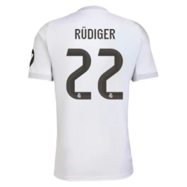 Real Madrid Rüdiger 22 Thuisshirt 2025-2026 Voetbaltenue