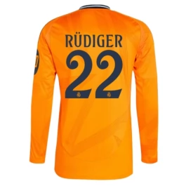 Real Madrid Rüdiger 22 Uitshirt 2024-2025 L/S Voetbaltenue