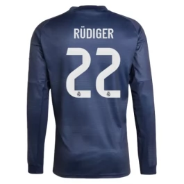 Real Madrid Rüdiger 22 Uitshirt 2025-2026 L/S Voetbaltenue