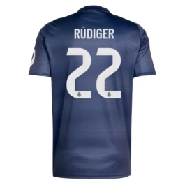 Real Madrid Rüdiger 22 Uitshirt 2025-2026 Voetbaltenue