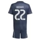 Real Madrid Rüdiger 22 Uitshirt Kids 2025-2026 Voetbaltenue