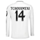 Real Madrid Tchouaméni 14 Thuisshirt 2024-2025 L/S Voetbaltenue