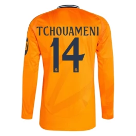 Real Madrid Tchouaméni 14 Uitshirt 2024-2025 L/S Voetbaltenue