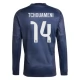 Real Madrid Tchouameni 14 Uitshirt 2025-2026 L/S Voetbaltenue
