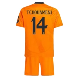 Real Madrid Tchouaméni 14 Uitshirt Kids 2024-2025 Voetbaltenue