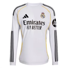 Real Madrid Thuisshirt 2025-2026 L/S Voetbaltenue