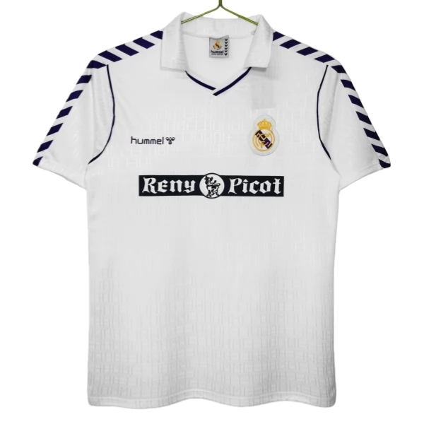 Real Madrid Thuisshirt Retro 1988-1990 Voetbaltenue Real Madrid Thuisshirt Retro 1988-1990 Voetbaltenue