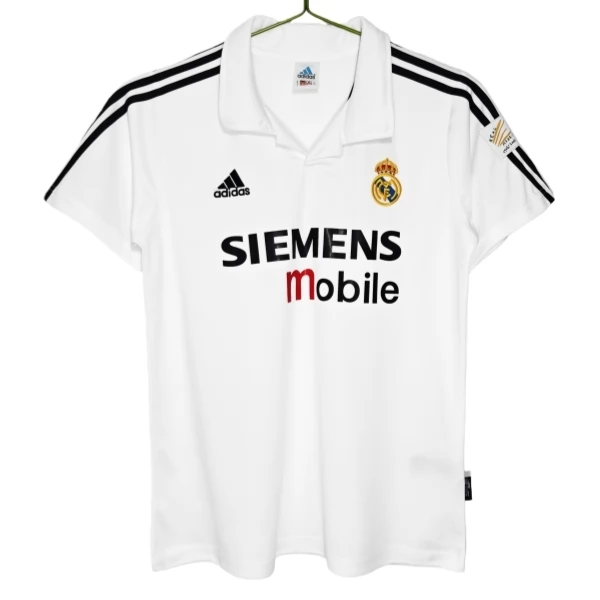 Real Madrid Thuisshirt Retro 2002-2003 Voetbaltenue Real Madrid Thuisshirt Retro 2002-2003 Voetbaltenue
