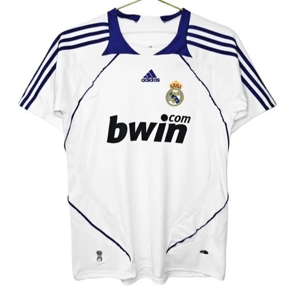 Real Madrid Thuisshirt Retro 2007-2008 Voetbaltenue Real Madrid Thuisshirt Retro 2007-2008 Voetbaltenue