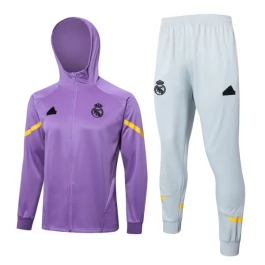 Real Madrid Trainingsjackpakken 2024-25 - Hoodie Purper
