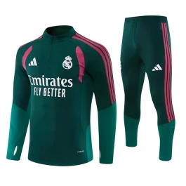 Real Madrid Trainingspak 2026-27 Kind - 1-4 Zip Groen Rood