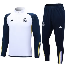 Real Madrid Trainingspakken 2023-24 - 1-4 Zip Wit