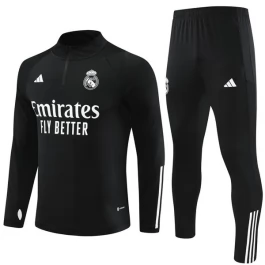 Real Madrid Trainingspakken 2023-24 - 1-4 Zip Zwart