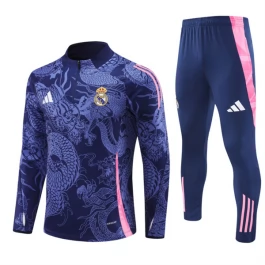 Real Madrid Trainingspakken 2024-25 - 1-4 Zip Blauw