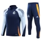 Real Madrid Trainingspakken 2024-25 - 1-4 Zip Blauw Oranje
