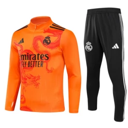Real Madrid Trainingspakken 2024-25 - 1-4 Zip Dragon Oranje