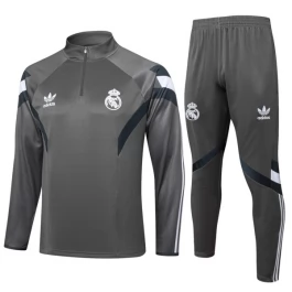 Real Madrid Trainingspakken 2024-25 - 1-4 Zip Grijs