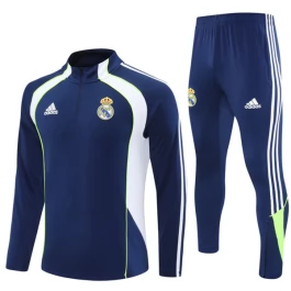 Real Madrid Trainingspakken 2025-26 - 1-4 Zip Blauw