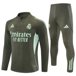Real Madrid Trainingspakken 2025-26 - 1-4 Zip Khaki