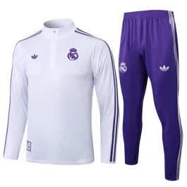 Real Madrid Trainingspakken 2025-26 - 1-4 Zip Wit