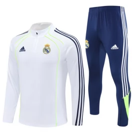 Real Madrid Trainingspakken 2025-26 - 1-4 Zip Wit