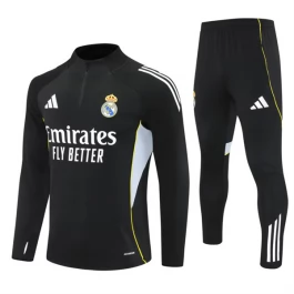 Real Madrid Trainingspakken 2025-26 - 1-4 Zip Zwart