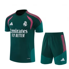 Real Madrid Trainingsshirt en Shorts 2026-27 Kind Groen Rood