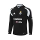 Real Madrid Trainingssweater 2004-05 - 1-4 Zip Retro Zwart