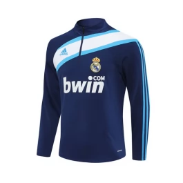 Real Madrid Trainingssweater 2005-06 - 1-4 Zip Retro Blauw