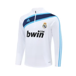 Real Madrid Trainingssweater 2005-06 - 1-4 Zip Retro Wit