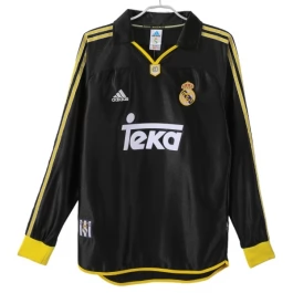 Real Madrid Uitshirt Retro 1999-2001 L/S Voetbaltenue