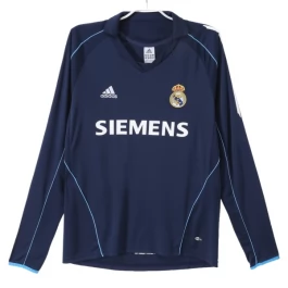 Real Madrid Uitshirt Retro 2005-2006 L/S Voetbaltenue