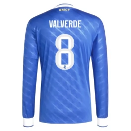 Real Madrid Valverde 8 Third Shirt 2025-2026 L/S Voetbaltenue