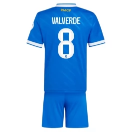 Real Madrid Valverde 8 Third Shirt Kids 2025-2026 Voetbaltenue