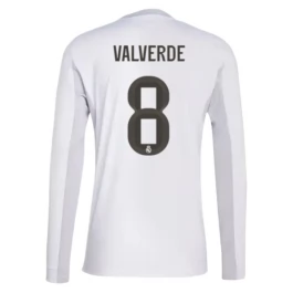 Real Madrid Valverde 8 Thuisshirt 2025-2026 L/S Voetbaltenue